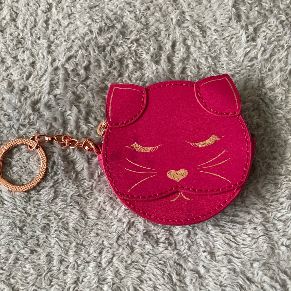 Ted baker Cat Face Coin Purse Keychain - Picture 3 of 13